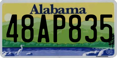 AL license plate 48AP835