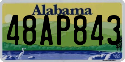 AL license plate 48AP843