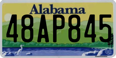 AL license plate 48AP845