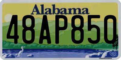 AL license plate 48AP850