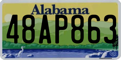 AL license plate 48AP863