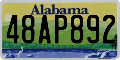 AL license plate 48AP892