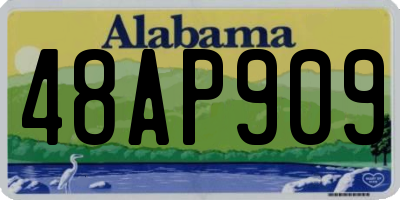 AL license plate 48AP909