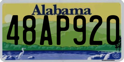 AL license plate 48AP920