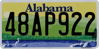 AL license plate 48AP922