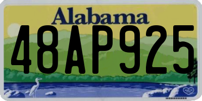 AL license plate 48AP925