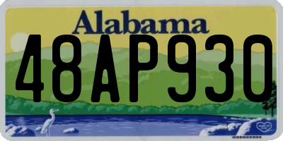 AL license plate 48AP930