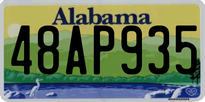 AL license plate 48AP935