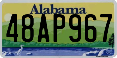 AL license plate 48AP967