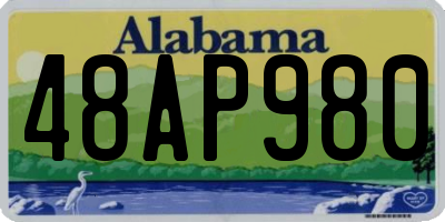 AL license plate 48AP980