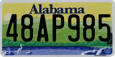 AL license plate 48AP985