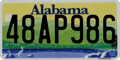 AL license plate 48AP986