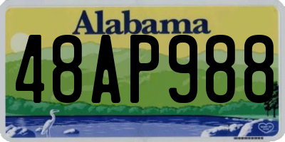 AL license plate 48AP988