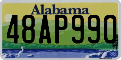 AL license plate 48AP990