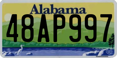 AL license plate 48AP997