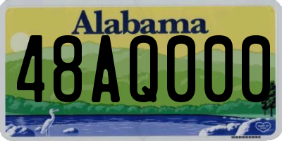 AL license plate 48AQ000