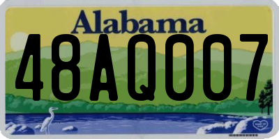 AL license plate 48AQ007