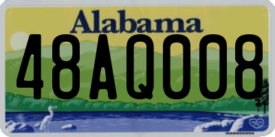 AL license plate 48AQ008