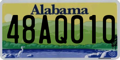AL license plate 48AQ010
