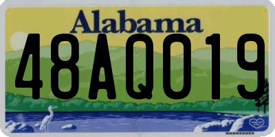 AL license plate 48AQ019