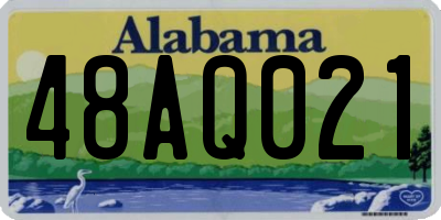AL license plate 48AQ021