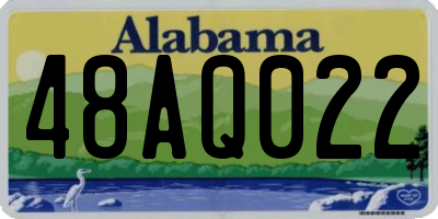 AL license plate 48AQ022