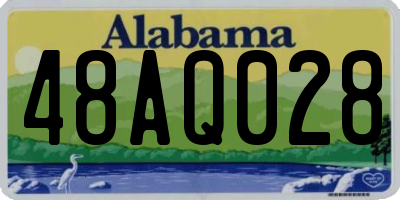 AL license plate 48AQ028