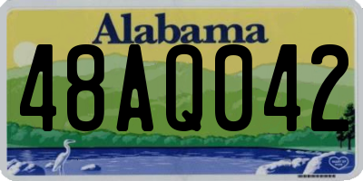 AL license plate 48AQ042