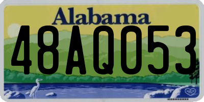 AL license plate 48AQ053