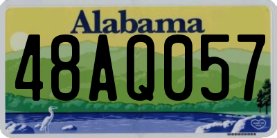 AL license plate 48AQ057