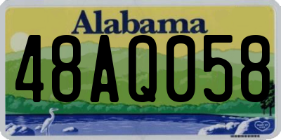 AL license plate 48AQ058