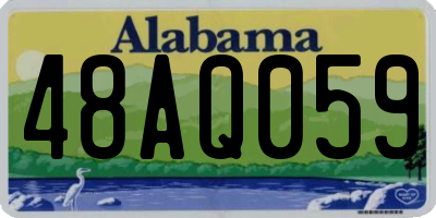 AL license plate 48AQ059