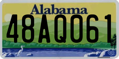 AL license plate 48AQ061