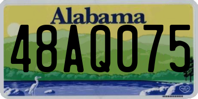 AL license plate 48AQ075