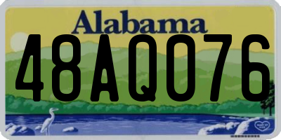 AL license plate 48AQ076