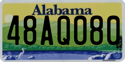 AL license plate 48AQ080