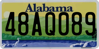 AL license plate 48AQ089