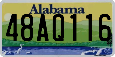 AL license plate 48AQ116