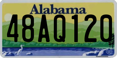 AL license plate 48AQ120