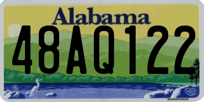 AL license plate 48AQ122