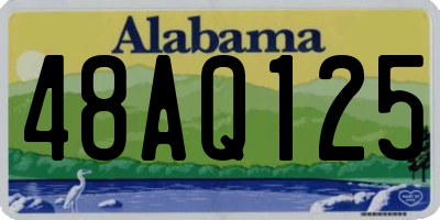 AL license plate 48AQ125
