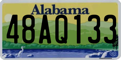 AL license plate 48AQ133