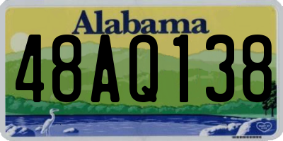 AL license plate 48AQ138