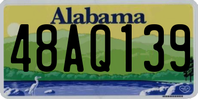 AL license plate 48AQ139