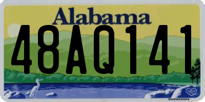 AL license plate 48AQ141