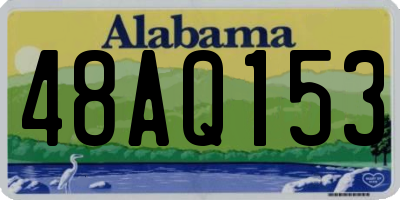 AL license plate 48AQ153