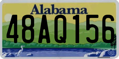 AL license plate 48AQ156