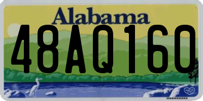AL license plate 48AQ160