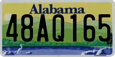 AL license plate 48AQ165