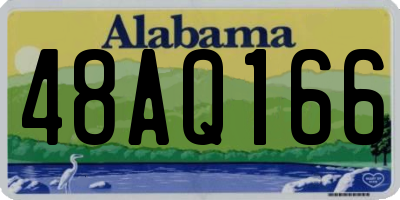 AL license plate 48AQ166